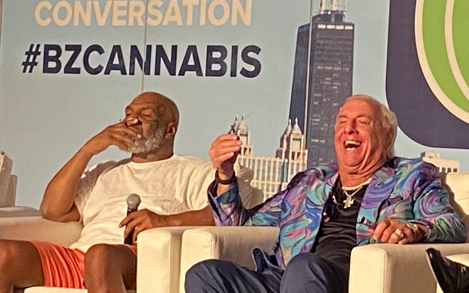 Mike Tyson se Funde a Ric Flair Fumando Hierba